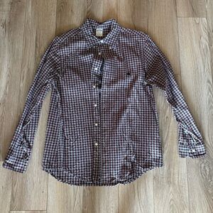 Men's Checkered Shirt - Blue and Brown